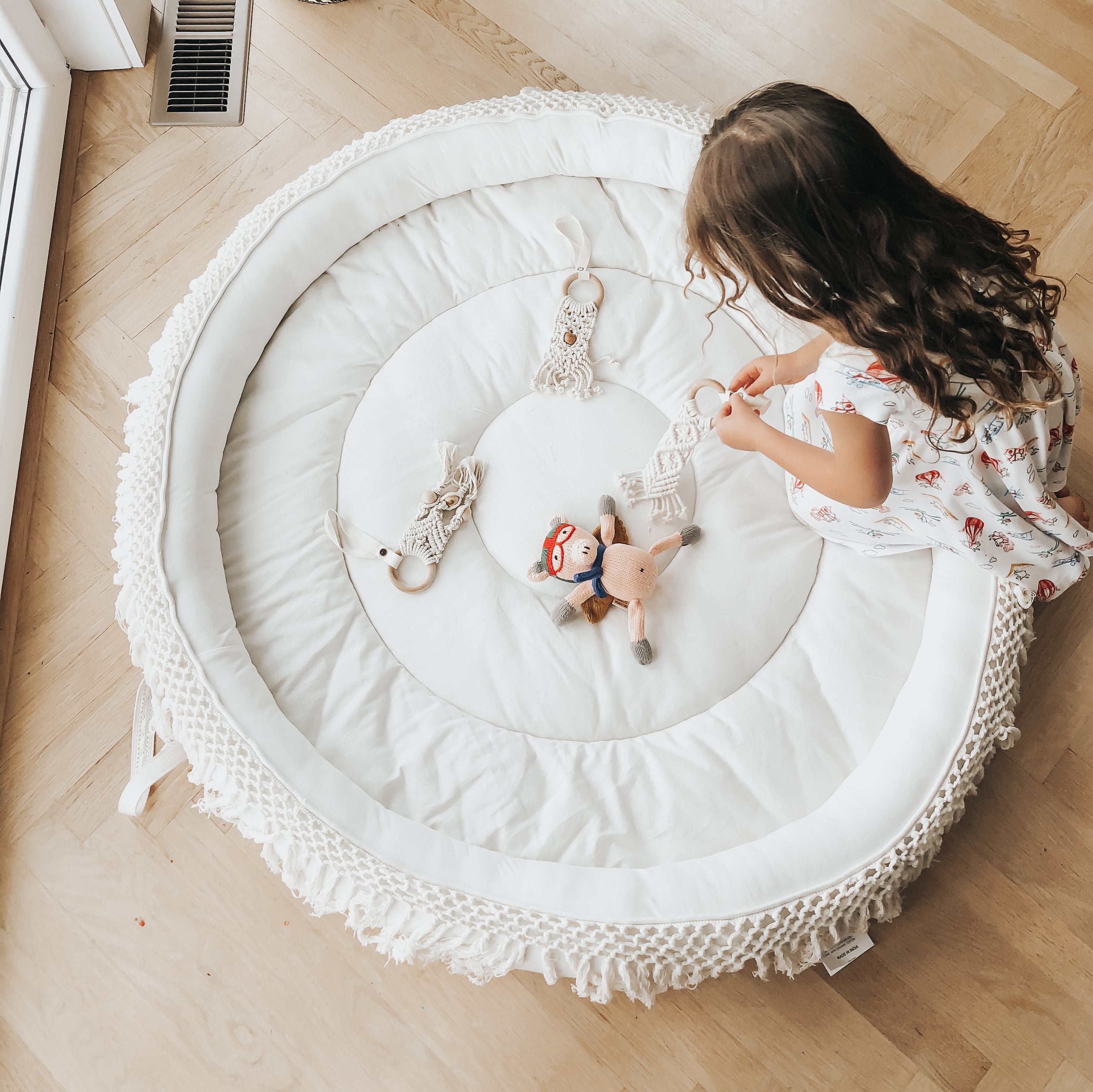 Macrame Round Play Mat- Extra Large